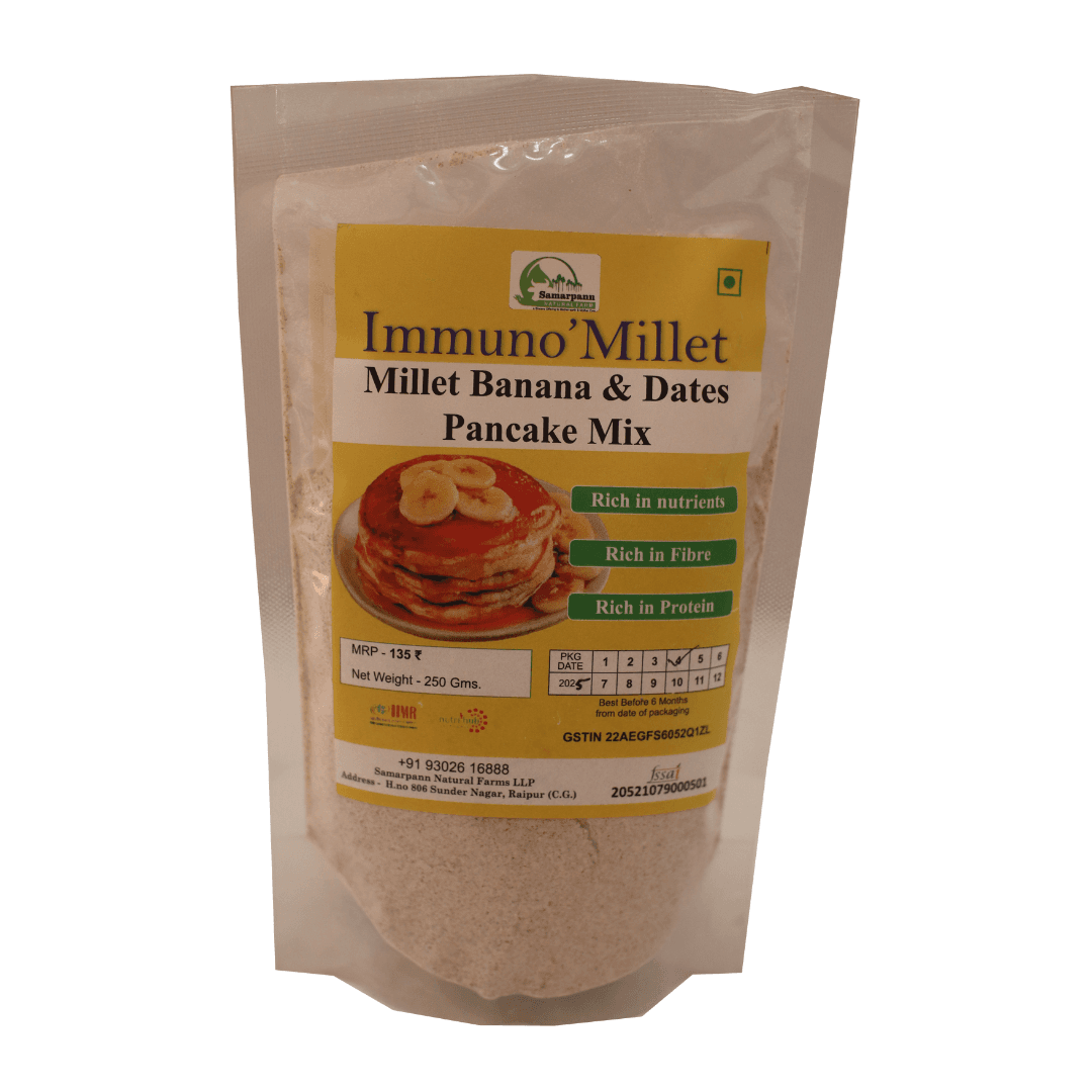Immuno | Millet Banana & Date Pancake Mix | 250 gms
